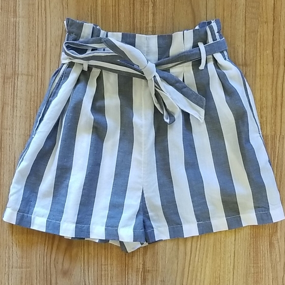 Stripped Cotton Shorts - Picture 1 of 3